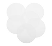 Sewroro 6pcs LED Diffuser Sheet 5.79in Round Polycarbonate Cover for Recessed Downlight Anti-Dazzling Flat Curved PC Lamp Diffuser Plate for Residential Ceiling Lighting