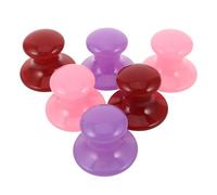 Sewroro 6pcs Mushroom-Shaped Gua Sha Face and Neck Massage Tool Set - Resin Facial Sculpting Stones for Eye Depuffing and Skin Lifting - Red, Purple, Pink Colors for Skincare Therapy