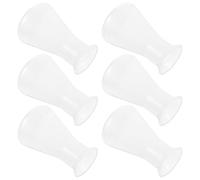 Sewroro 6pcs Plastic Erlenmeyer Lab Flasks Set 100ml Graduated Measurement Conical Narrow Neck Laboratory Glassware Prevents Liquid Overflow