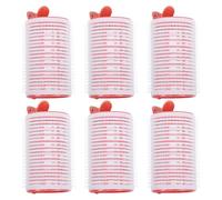 Sewroro 6pcs Plastic Hair Rollers with Self Grip Function for Hair Styling and Bang Fixing Made of Sturdy Pp Material for Creating Different Curls