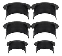 Sewroro 6pcs Plastic Pocket Liner for Pool Table, Billiard Table Pocket Liners Replacement for Home Bar Use, Black