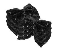 Sewroro 6pcs Shiny Bow Hair Clips Sequin Sparkle Hair Accessories Girls Bow Barrettes for Performance Daily