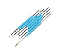 Sewroro 6pcs Soldering Assist Tool Kit Sky-Blue for PCB Circuit Board Repair Welding Auxiliary Double-Sided Grinding and Removal Tools for Electronics Maintenance