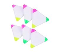 Sewroro 6pcs Triangle Highlighters Pens Markers Creative Triangle Shape Highlighters for Notes and Books Pastel