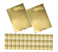 Sewroro 70pcs Gold Metallic Texture Cardstock Paper Sheets Easy-Cut Mirror Cardstock for DIY Birthday Decorations Wedding Invitations Scrapbooking and Handmade Cards