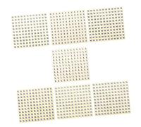 Sewroro 7Packs Round Self Adhesive Clothing Labels Printed Skin Friendly Multi Stickers for Apparel Sorting and Retail Use
