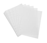 Sewroro 80 Sheets Loose Leaf Refill Paper Smooth Blank Ivory Paper for Notepad Replacement Inserts Multi Functional Writing and Drawing for Diaries Reports Notes Binder Compatible