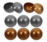 Sewroro 8pcs 7cm Plastic round Capsules for Vending Machine, Mini Claw Machine Balls with Silver and Gold Colors, Hollow Raffle Lottery Balls for ’s Party Favors and Event Supplies