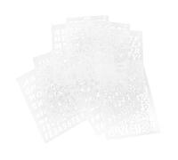 Sewroro 8Pcs Plastic Letter Stencils for Painting Wall Art Crafts Reusable Smooth Surface DIY Home Decoration School Project Supplies