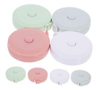 Sewroro 8Pcs Retractable Tape Measure for Sewing Tailoring Body Measurement Flexible Portable Measuring Tape for Waist Chest Hips with Button Lock Lightweight Household Telescopic Soft