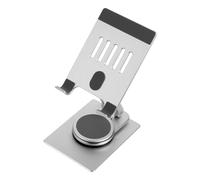 Sewroro Adjustable Folding Phone Stand with Rotation Portable Aluminum Alloy Holder for Phones and Tablets Non Slip Base Ergonomic Viewing Angle Multi Functional Desk Mount for Home and