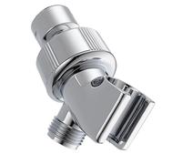 Sewroro Adjustable Showerhead Holder Bracket with Quick Installation, Waterproof Abs and Stainless Steel Material, Shower Arm Mount Adapter for Wall-Mounted Bathroom Tap