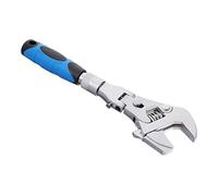 Sewroro Adjustable Telescopic Ratchet Wrench with Flex Head Durable Reversible Ratcheting Spanner for Home Repair Auto Mechanic and Mechanical Maintenance