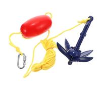 Sewroro Aluminum Alloy Kayak Anchor Folding Grapnel Anchor with Rope Spring Hook and Storage Bag for Kayak Paddle Board