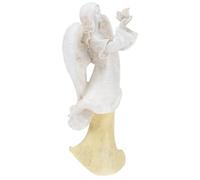 Sewroro Angel Girl Figurine Resin Art Ornament with Wings Outdoor Garden Decoration Courtyard Statue for Patio and Lawn