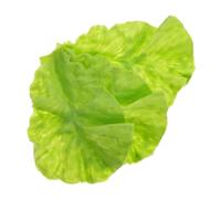 Sewroro Artificial Lettuce Leaves 3pcs Set, Lifelike Fake Vegetable Model, Natural Color Plastic, Realistic Asian Vegetable Food Prop for Home Kitchen and Hotpot Restaurant Decoration