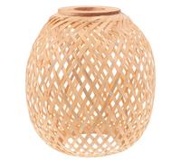 Sewroro Bamboo Woven Lamp Shade Replacement for Rustic Farmhouse Kitchen Decor Hand-Woven Bamboo Shade for Vintage Style Light Cover