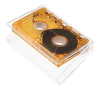 Sewroro Blank Audio Cassette Tape 40-60 Minutes Recording Player Tape Orange Double-sided Magnetic Blank Cassette for Speech Interview Music Playback and Party Decoration