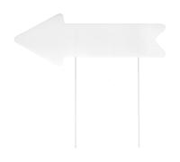 Sewroro Blank Plastic Yard Marker with Stake, DIY Outdoor Lawn Indicator for Garden and Patio, 1pcs Blank Arrow Ground Sign for Yard Decoration
