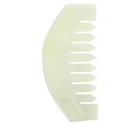 Sewroro Body Scraping Tool Jade Comb White Head Massager for Accelerating and Scalp Relaxation