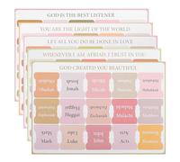 Sewroro Boho Bookmark Bible Tabs - 5 Sheets of Decorative Bible Index Stickers for Easy Reference and Study Labels for Women Perfect for Journaling and Organizing