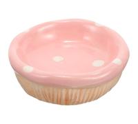 Sewroro Bowl for Pink Hamster with Shaped Food Cute Durability Good Ceramic and Practicality Feeding Dish Small Animal Pets