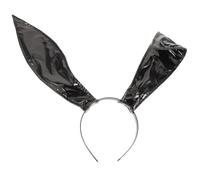 Sewroro Bunny Ears Headband Pointed Rabbit Ears, PU Leather Party Headpiece for Women, Cute Handmade Costume Accessory for Easter, Halloween, and Cosplay