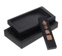 Sewroro Calligraphy Inkstone Set Chinese Ink Stick Drawing Durable Ink Block Graphite