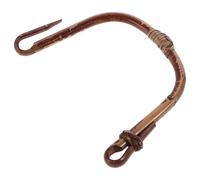 Sewroro Ceramic Teapot Handle Replacement Part 11-13Cm Brown U-Shaped Pottery Tea Kettle Grip Anti-Scald Removable Handle for Japanese and Chinese Tea Pots