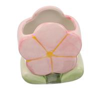 Sewroro Charming Floral Pen Stand for Desk Versatile Flower Pencil Organizer Case Cute Kawaii Desk Accessory for Office and Home Gift for Women and Colleagues
