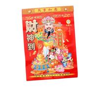 Sewroro Chinese Lunar Calendar Wall Hanging Tearable Traditional Design for Home Decoration Cultural Insights Openings