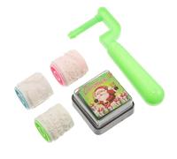 Sewroro Christmas Nutcracker Roller Stamps Set for, Portable DIY Party Stampers with Ink Pad, Creative Holiday Seal for Preschool and Crafting Random Color Random Color