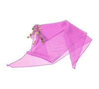 Sewroro Coin Headdress Ethnic Tribal Scarf Belly Dance Bandanas Chiffon Hair Accessories for Fortune Teller Ancient Style Headband