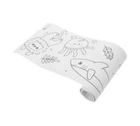 Sewroro Coloring Poster Roll Non Adhesive Art Paper for Childrens Drawing Graffiti Crafting and Painting Versatile Blank Drawing Paper for Creativity and Hand Eye Coordination Development