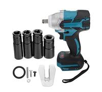 Sewroro Cordless Brushless Impact Wrench Rechargeable Electric Power Tool Compatible with Makita Batteries Battery Not Included Heat Dissipating Portable for DIY and Repair Tasks