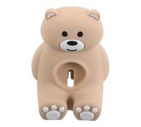 Sewroro Creative Bear Silicone Watch Stand Dock Vertical Charging Holder for Efficient Tabletop Charger for Home Office Decor Fun for Smartwatch Charging