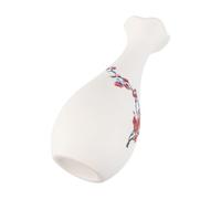 Sewroro Creative Ceramic Flower Vase 13Cm Small Waist Red Plum Blossom Home Decor Living Room Desktop Floral Arrangement Holder