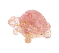 Sewroro Crystal Turtle Figurine with Resin and Crystal Gravel Material, Collectible Mini Turtle Statue for Office Desk and Small Corners, Adorable Aquarium Decoration with Unique Sparkling