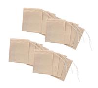 Sewroro Disposable Scented Drawstring for Filter Tea Loose 200pcs Bags Leaf Tea and Coffee Natural Beige Paper Material Preparation for Herbal DIY