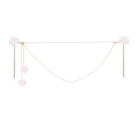 Sewroro Double Chain Hairpin Tassel Hair Stick Not Easy to Crack Hold and Decorate Bun Elegant Classical Chinese Style Hairpin for Women Night out Party Made of Abs and Zinc Alloy