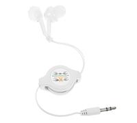 Sewroro Double Pull Retractable In Ear Earphones Lightweight Portable Design Compatible with Devices for Music the Go Comfortable Cushions for Enhanced Listening