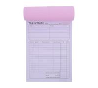 Sewroro English Receipt Two Part Forms for Business Receipt Book Pages for Work Invoice and Order Tracking for Small Business Use