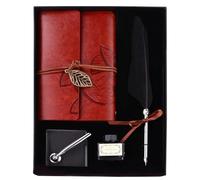 Sewroro European Quill Dip Pen Notebook Kit with Gift Box Packaging