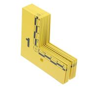 Sewroro Evidence Marker Cards with Scale Ruler 10pcs Plastic Yellow Weather-resistant Durability and Accurate Measurement for Crime Scene Identification for Field Investigations