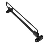 Sewroro Extendable Clothes Hanging Rail Telescopic Wardrobe Pull-Out Rod 35-58.4Cm Solid Black Clothes Rail for Closet Pants Storage