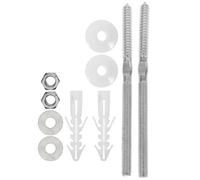 Sewroro Extended Basin Fixing Screws 10x180mm Universal Wash Basin Bolts Kit Seal Ring for Bathroom Sink Installation and Replacement