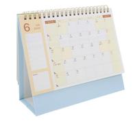 Sewroro Flip Desk Calendar Creative Desktop Ornament Compact Standing Monthly Planner and Habit Tracker for Office Home Workspace Organization