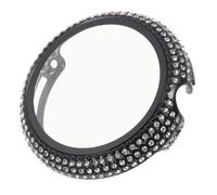 Sewroro Full Rhinestone Bling Protective Case for Pixel Watch Lightweight PC Cover with Sparkling Body Scratch-resistant Screen Protector Compatible with Pixel Watch