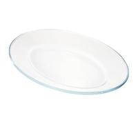 Sewroro Glass Fish Shaped Serving Platter Multi-Purpose Steamed Fish Plate Easy to Clean Large Oval Food Serving Dish Suitable for Home and Ktv Dining