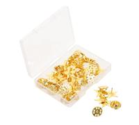 Sewroro Gold Star Lapel Pin Butterfly Clutch Patriotic Brooch Badge for Men Suits Shirts Hats Backpacks Secure Five-pointed Star Accessory for Fourth of July Memorial Day Celebration